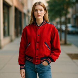 BELLS Reversible Wool Varsity Jacket Award Jacket Varsity Jacket vintage retro